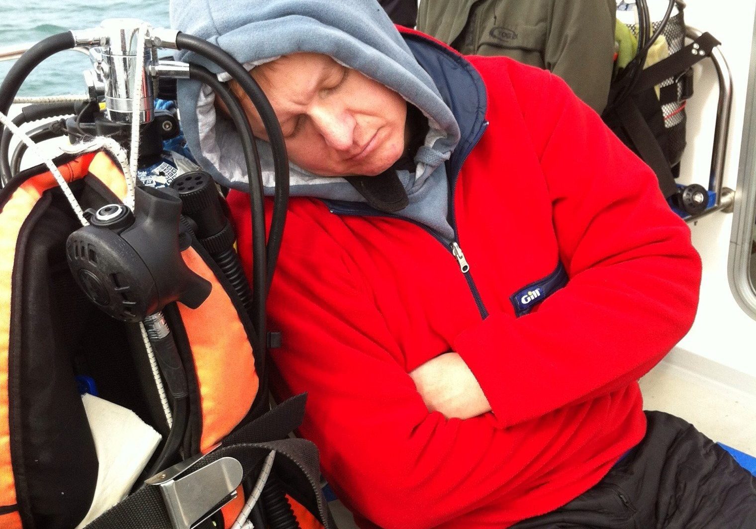 Mark Jessop catching some zzzzzzz's