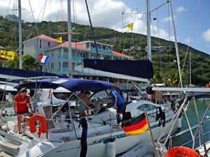 Our boat for diving / sailing for the week