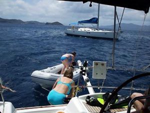 Debbie and Jill recovering the tender