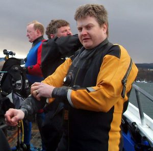 Paul Brown, Paul Tweedale and Andy Crosby kitting up